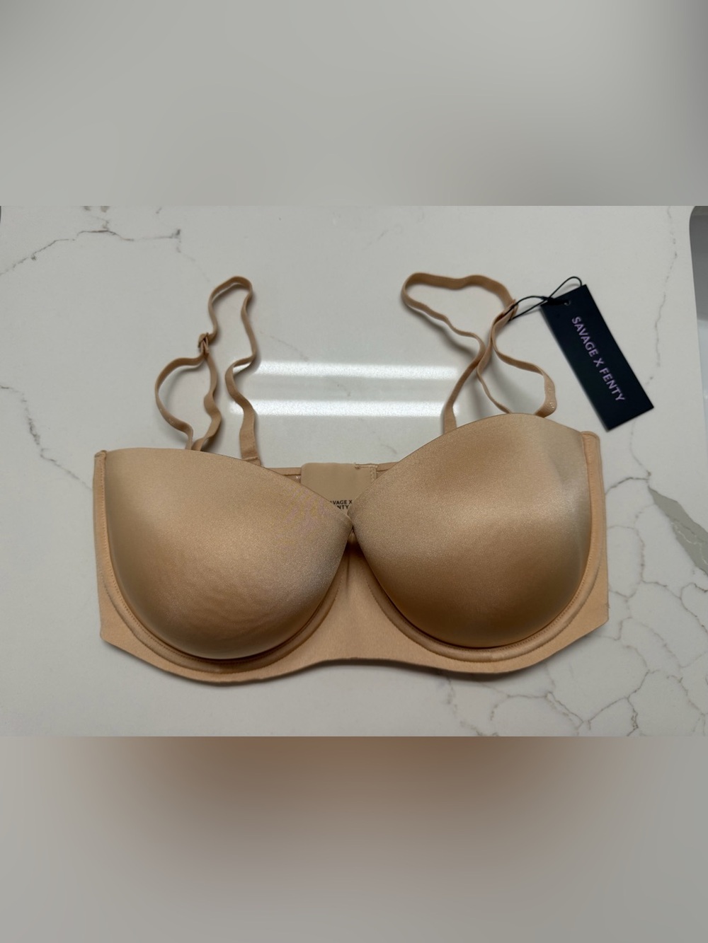 Savage X Fenty Beige Nude Strapless Bra NWT